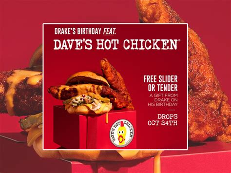 Drake wants to give you a free Dave’s Hot Chicken sandwich: Here's how